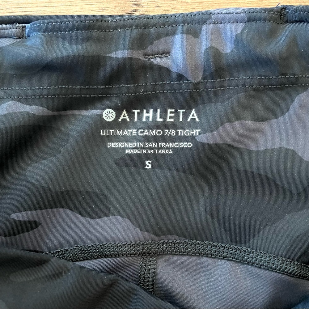 Athleta New Ultimate Stash Pocket 7/8 Camo Tight!! NWOT - Picture 5 of 8